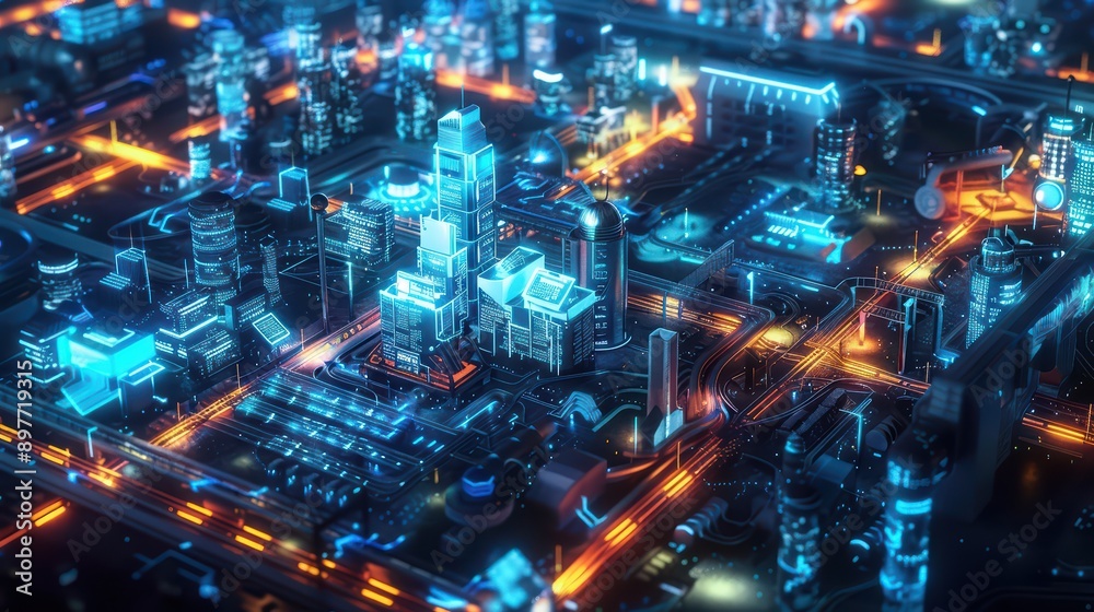 Smart energy grid with renewable energy sources, smart meters, and ...