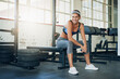 © BestLens/peopleimages.com - Portrait, happy and woman in gym for fitness, exercise and workout for wellness or body care. Smile, athlete and relax for training in health or sports center for progress, growth and development
