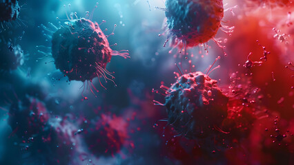 realistic high-resolution photo of Virus, with detailed background