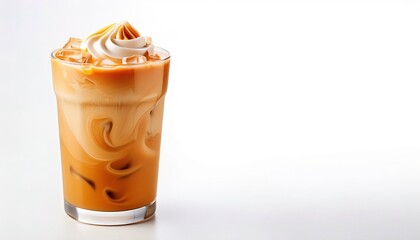 Thai or Cha iced tea is a cold drink made from Ceylon black tea, sugar and served chilled with ice. Evaporated or whole milk is poured over the tea and ice before serving to add taste and creamy look