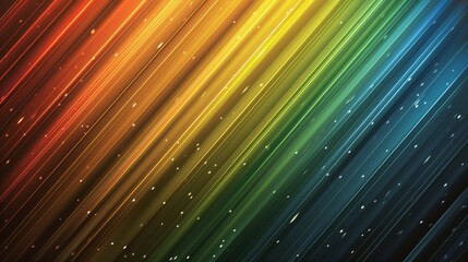 Poster - colorful background with diagonal lines and glowing particles creating speed and motion effect
