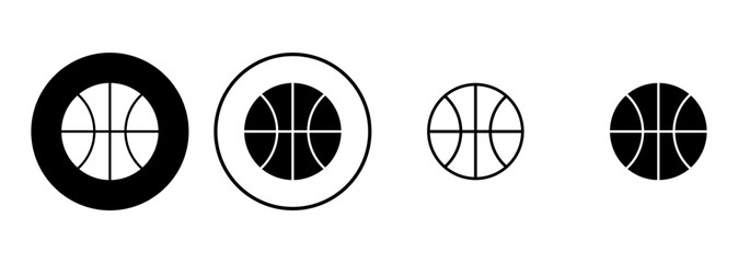 Wall Mural - Basketball icon set. Basketball ball icon. Basketball logo vector icon