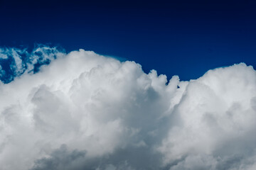 Wall Mural - sky.white clouds in a blue sky. heaven background. beautiful heavenly wallpaper in blue tones.stunni