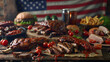 © Line - realistic high-resolution photo of Barbecue, with detailed background