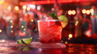 © Line - realistic high-resolution photo of Cocktail, with detailed background