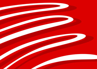 Poster - Simple background with gradient wavy lines pattern