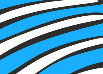 Poster - Simple background with gradient wavy lines pattern