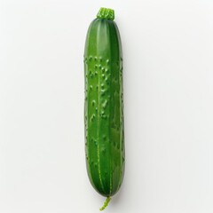 Wall Mural - a cucumber that is on a white surface