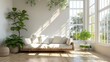 © Godam - Bright living room with plants and natural light