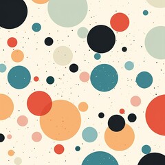 Sticker - seamless pattern with circles