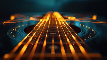 Glowing Guitar Strings