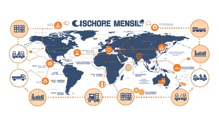 Global Logistics Network Concept.