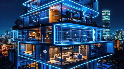 Poster - smart building management system controlling hvac lighting and energy use for efficient resource man