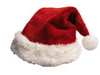 © supansa - A traditional Santa hat with a fluffy white trim and pom-pom on transparent background