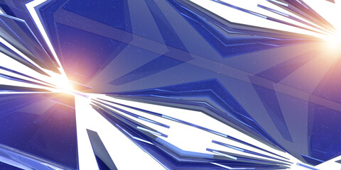 Aufkleber - blue glass abstract background .digital futurist cyber space design, cyberpunk technology, virtual r