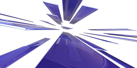 Aufkleber - blue glass abstract background .digital futurist cyber space design, cyberpunk technology, virtual r