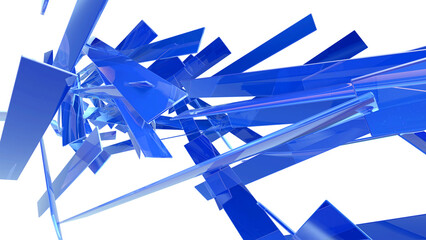 Fototapete - Blue Glass abstract  background  .Digital futurist cyber space design, cyberpunk technology, Virtual reality, science fiction matrix, science light circle wallpaper, vector template