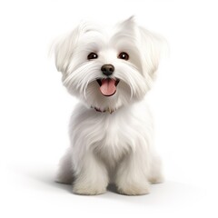 Wall Mural - white terrier puppy