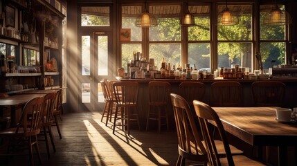 Wall Mural - café warm light