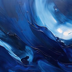 Poster - abstract blue background