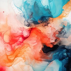 Sticker - abstract watercolor background