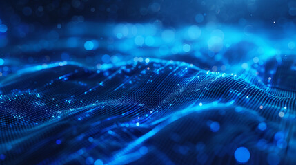 Poster - futuristic technology blue background tech wallpaper internet data digital business background 