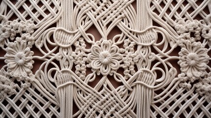 Canvas Print - craftsmanship macrame wall hanging