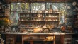 © LuvTK - A cinematic photograph of a crafting workbench, precisely organized craft tools and materials, soft sunlight creating a cozy atmosphere, intricate details on the tools and materials,