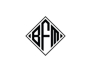 Fototapete - BFM logo design vector template. BFM logo design.