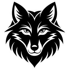 Wall Mural - wolf head icon