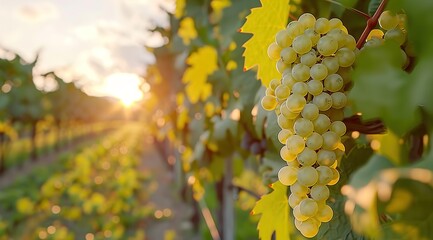 Wall Mural - vineyard in autumn