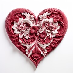 Wall Mural - red heart