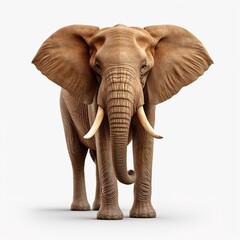 Sticker - elephant isolated on white