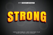 © Lutfar - Strong text effect font editable typography text