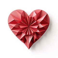 Canvas Print - red diamond heart