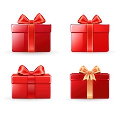 Canvas Print - set of gift boxes