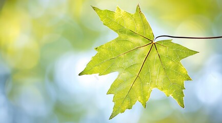 Wall Mural - maple leaves in autumn