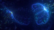 © BetiBup33 - 3D manual rendering abstract technology fractal background. Its not AI Generatd illustration.