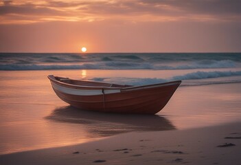 beach boat baltic sea sunrise coast cloud beautiful beauty ocean