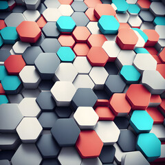 Abstract hexagon background