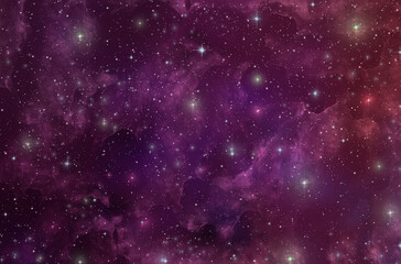 Wall Mural - a space of the galaxy atmosphere with stars at dark background.