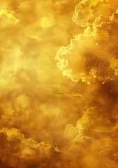 Sticker - Golden Sky with Clouds.