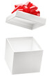 © phive2015 - White color open gift box with red bow