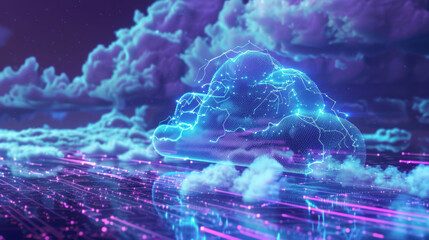 Poster - Cloud systems are now managed by AI that makes sure data is safe and easy to get to. This AI can automatically back up data, upload it, and download it.