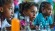 © Happy Images 4U - African American Girls Engaged in Science Experiment at School