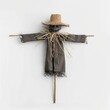 © Lucky_jl - scary scarecrow on solid white background, single object
