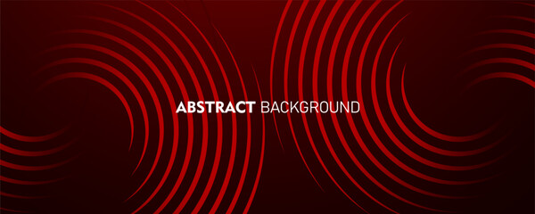 Abstrack red background. dark red abstrack geometric line background. Modern shiny red circle line pattern. Futuristic technology concept. red gradient vector, banner, brochure, poster, banner