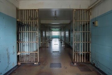 Modern prison cell gate