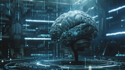 Poster - Human brain merging with robotic AI technology