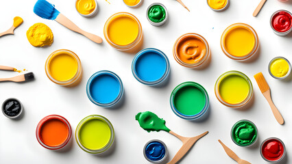 set of colorful eggs